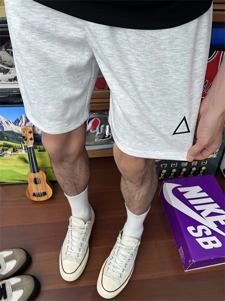 

Cleanfit American Sle Casual orts Men's Summer Outdoor Wear Embroidered e Label Loose Straight Leg Five-Quarter Pants