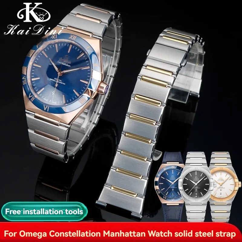25*9 มม.สแตนเลสสําหรับ Omega Constellation แมนฮัตตัน 131.10 นาฬิกา 131.23/131.33 ผู้ชาย 131.13 สายรัดข้อมือ