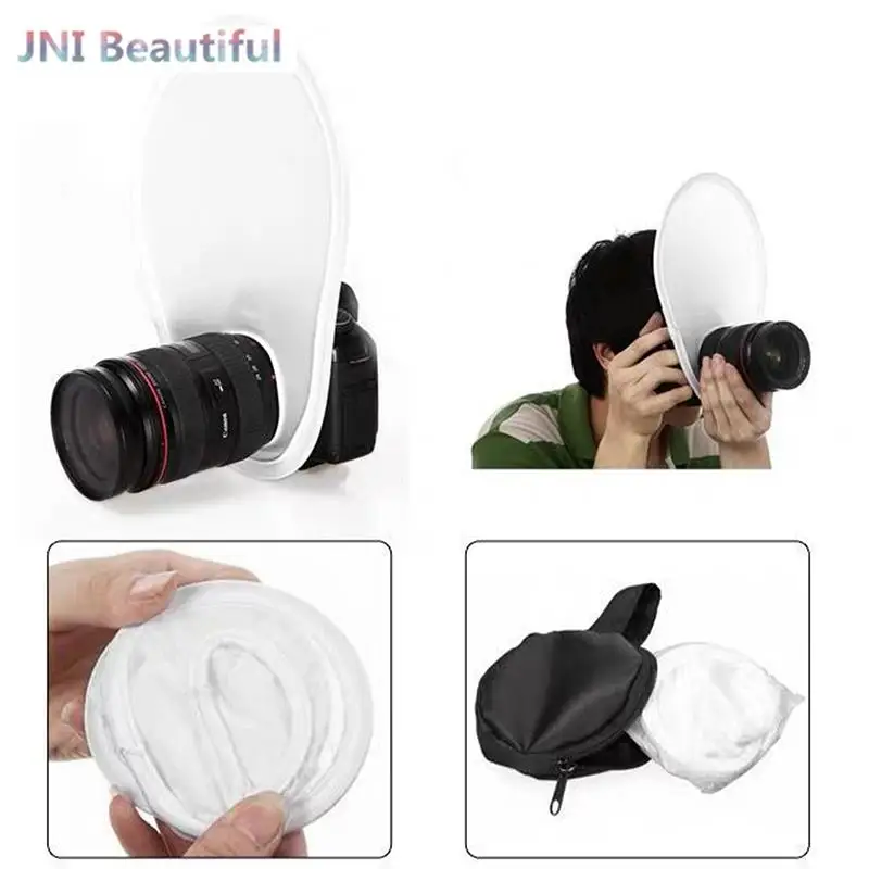 Photography Flash Lens Reflector Flash Diffuser Softbox For DSLR Camera Lenses