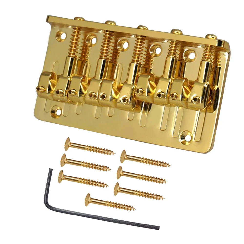 5-String Hardtail Bass Bridge/ Guitar Saddles Zinc Alloy /Electric Bass Parts 87x57x16mm Musical Guitar /Replacement Accesseries