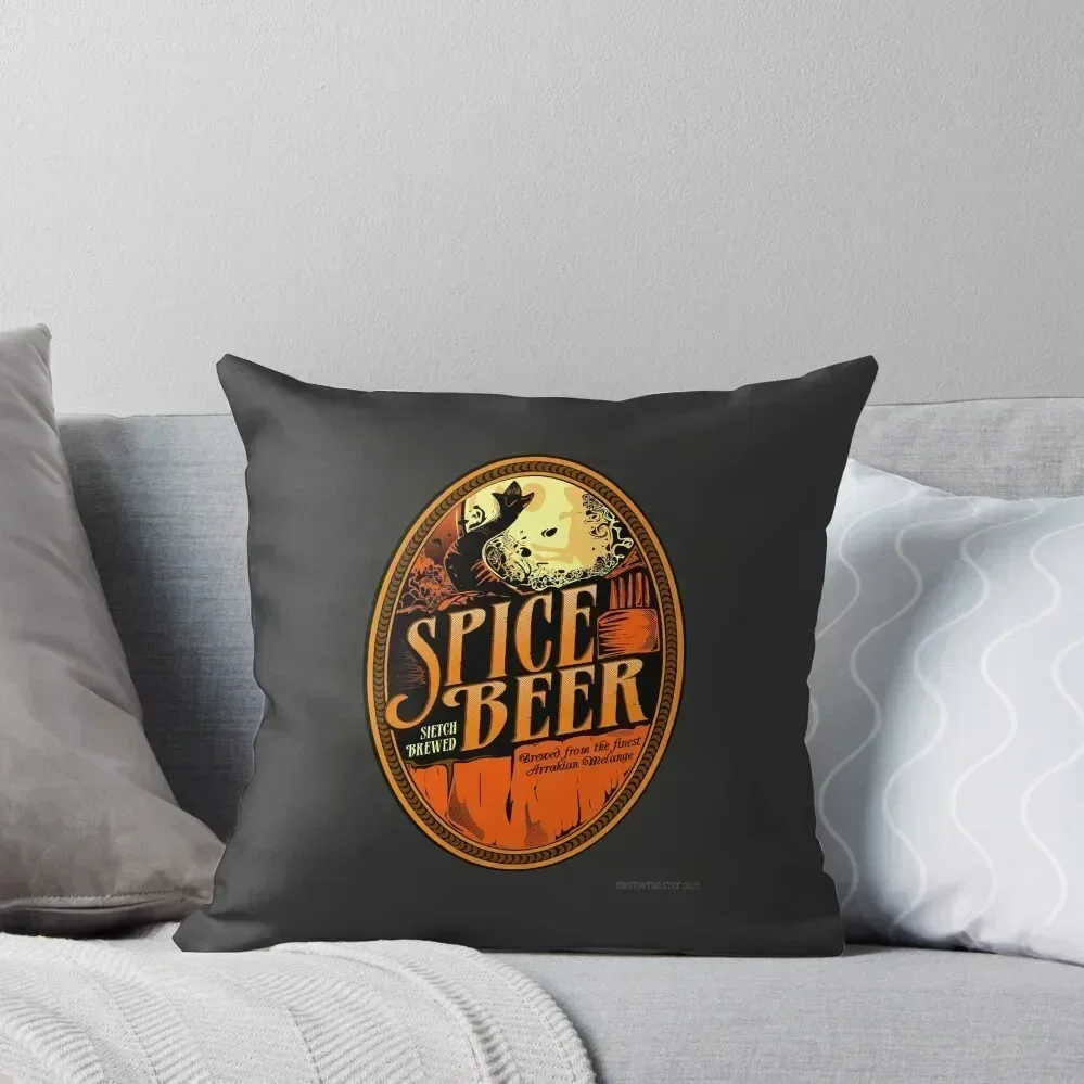 Spice Beer Label Throw Pillow christmas pillowcases Cushions Home Decor Rectangular Cushion Cover pillow