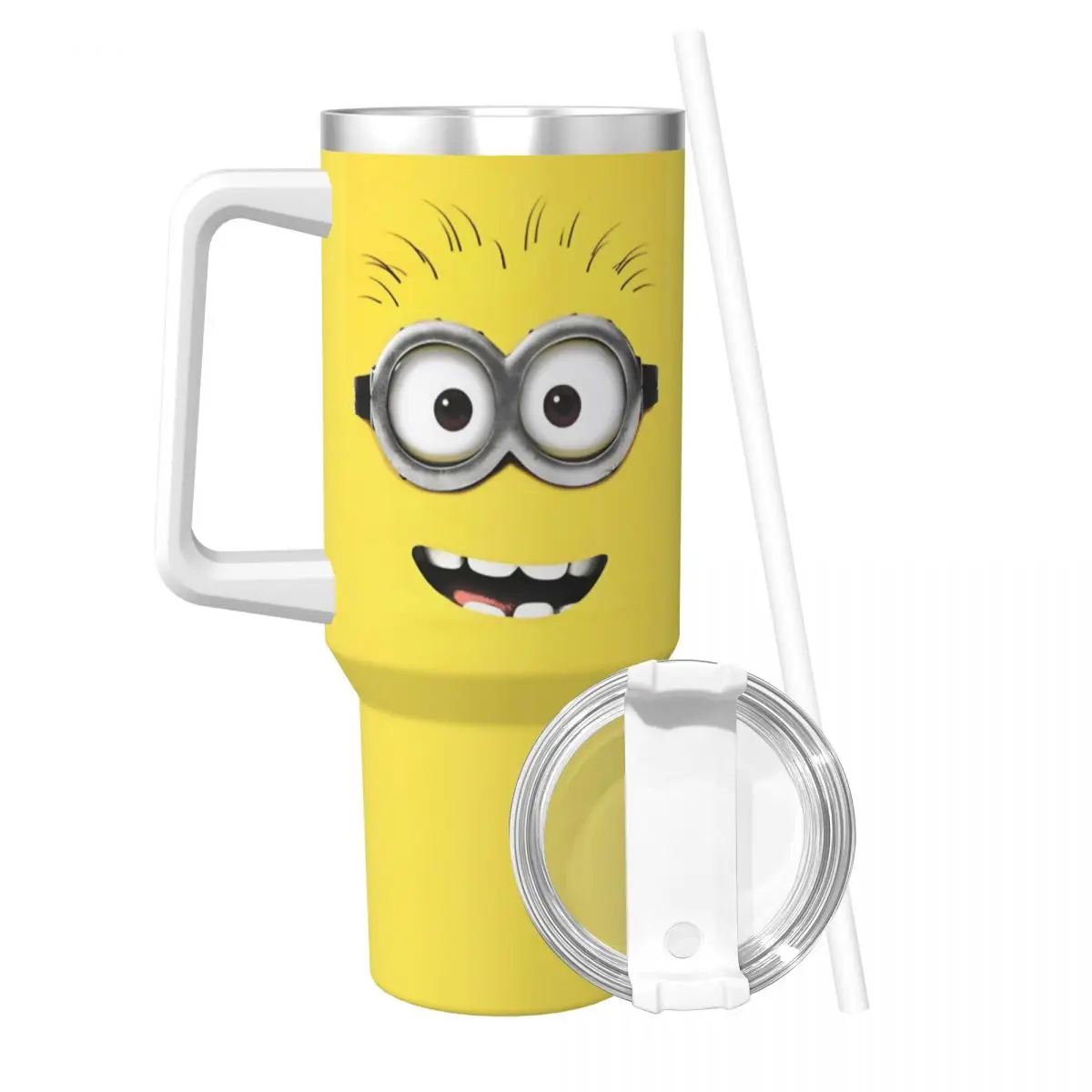 Stainless Steel Tumbler Funny Expressions Minions Thermal Cups Portable Hot Drinks Mugs Cup Travel Custom Water Bottle