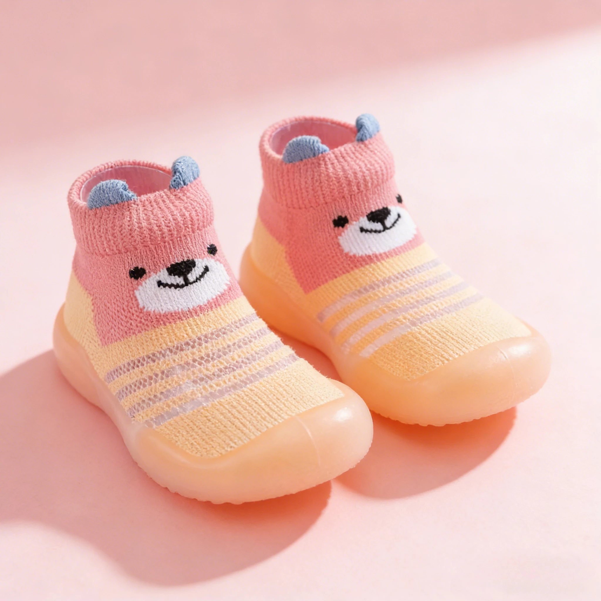 2026 New Baby Socks and Shoes Colorful Cute Children's Soft Soled Rubber Shoes for Boys and Girls Toddlers' Walking Shoes view 2