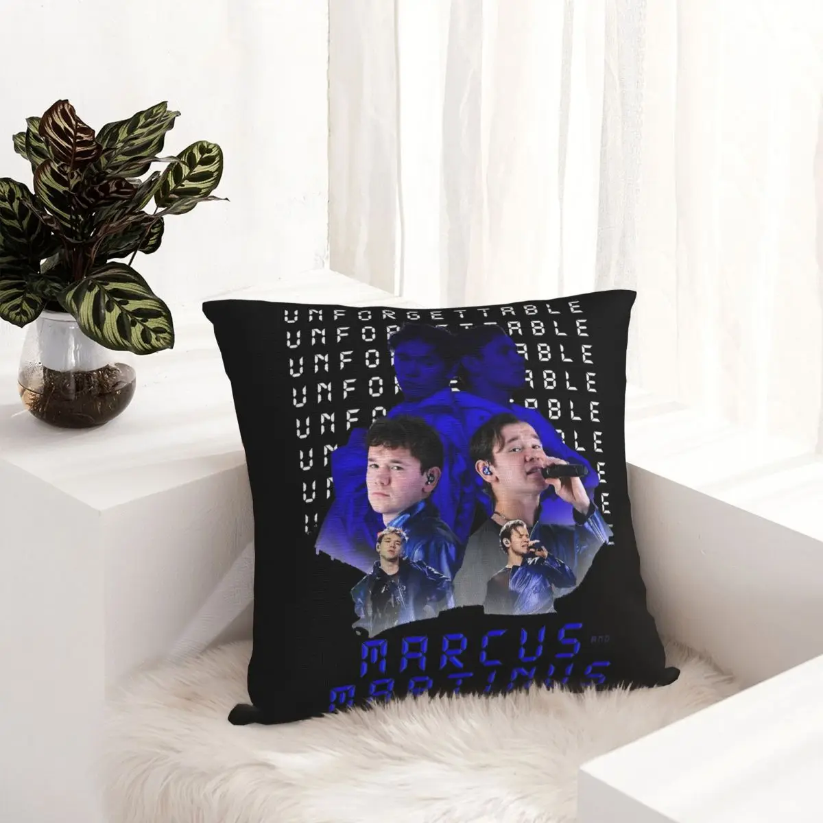 Marcus And Martinus Sweden Pillowcase Double-sided Printing Polyester Cushion Cover Gift Throw Pillow Case Cover Home Square