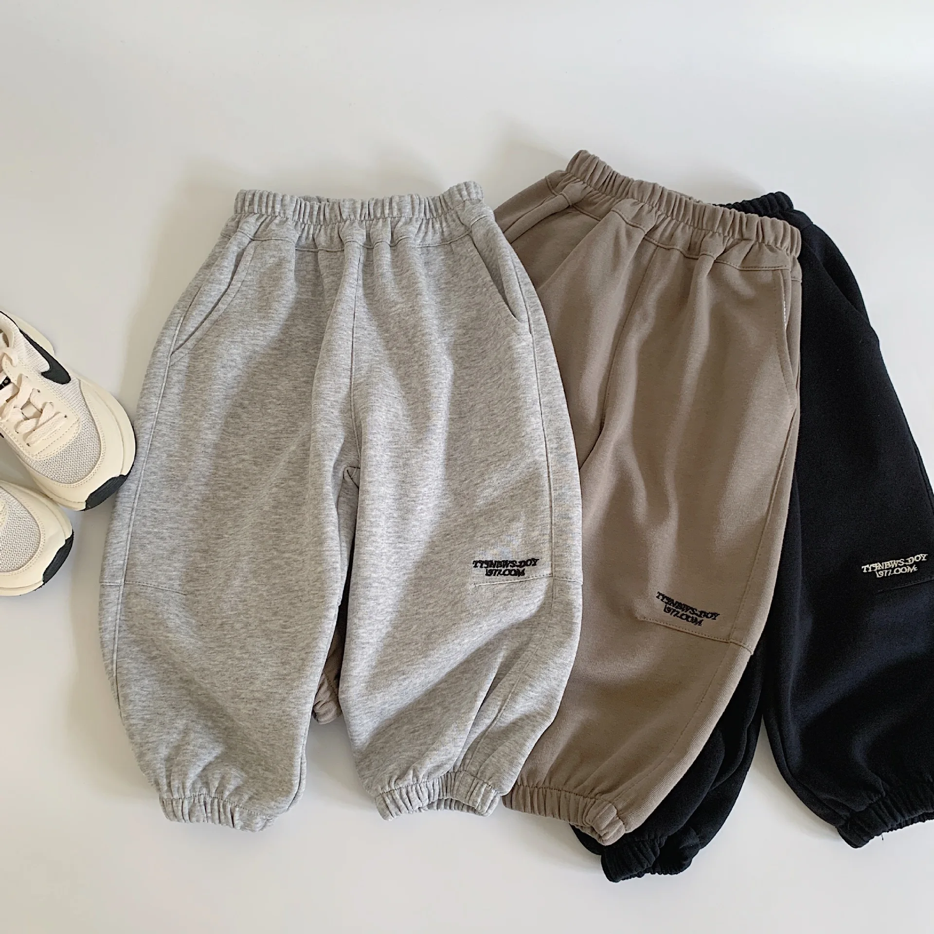 

Children Clothes Sweatpants 2025 Autumn New Fashionable Boy Sports Wear Simple Korean Style Casual Simple Kids Casual Pants