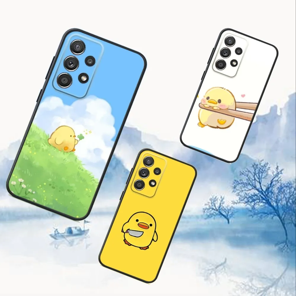 

Yellow Duck Phone Case For Samsung S25,S24,S21,S22,S23,S30,Ultra,S20,Plus,Fe,Lite,Note,10,9,5G Black Cover