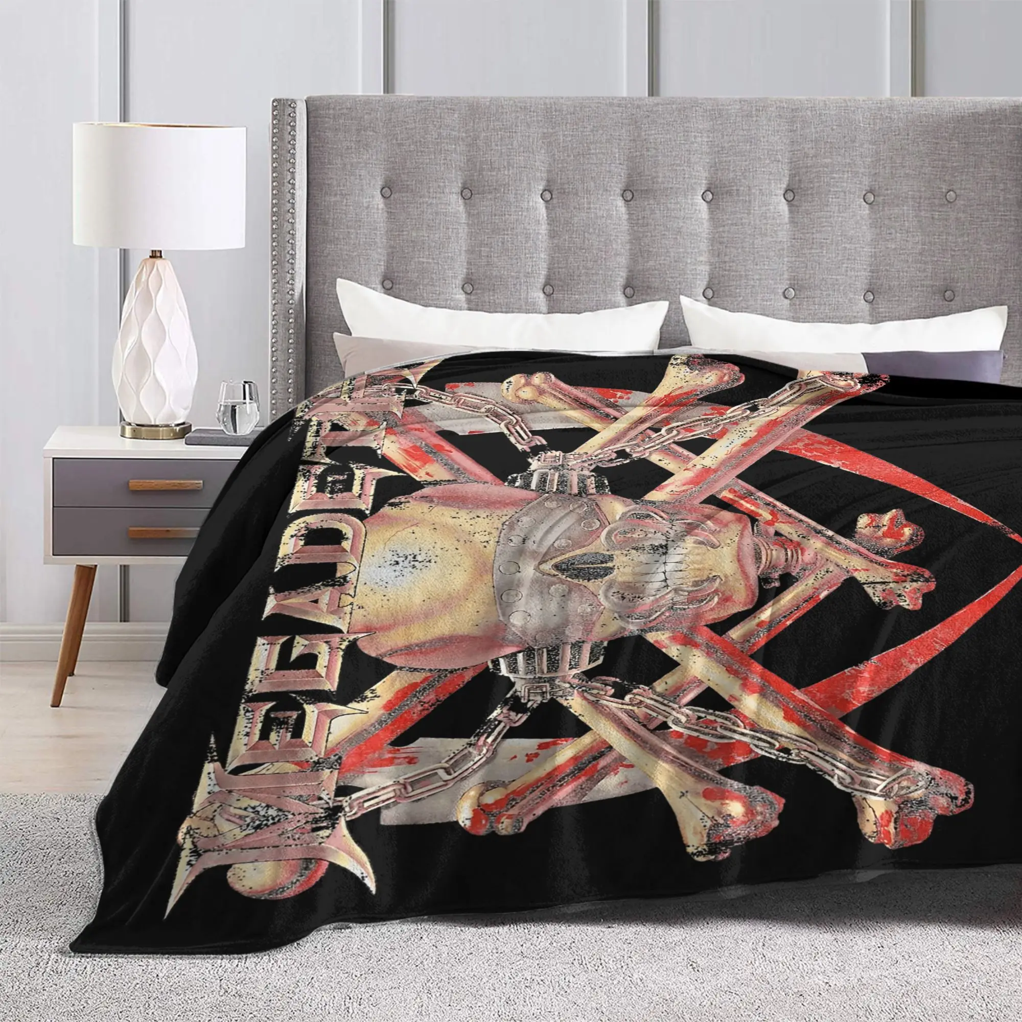 Killing Is My Business  Rock Band Blanket Flannel Megadeths Lightweight Throw Blanket for Car Sofa Couch Bedspread