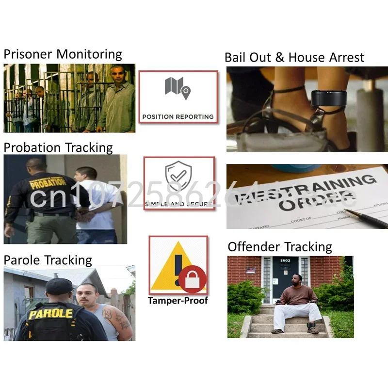 المهنية المضادة للسحب أسفل نظام تحديد المواقع الكاحل سوار مكافحة العبث نظام تحديد المواقع سوار جهاز المراقبة الإلكترونية للاعتقال المنزلي #6