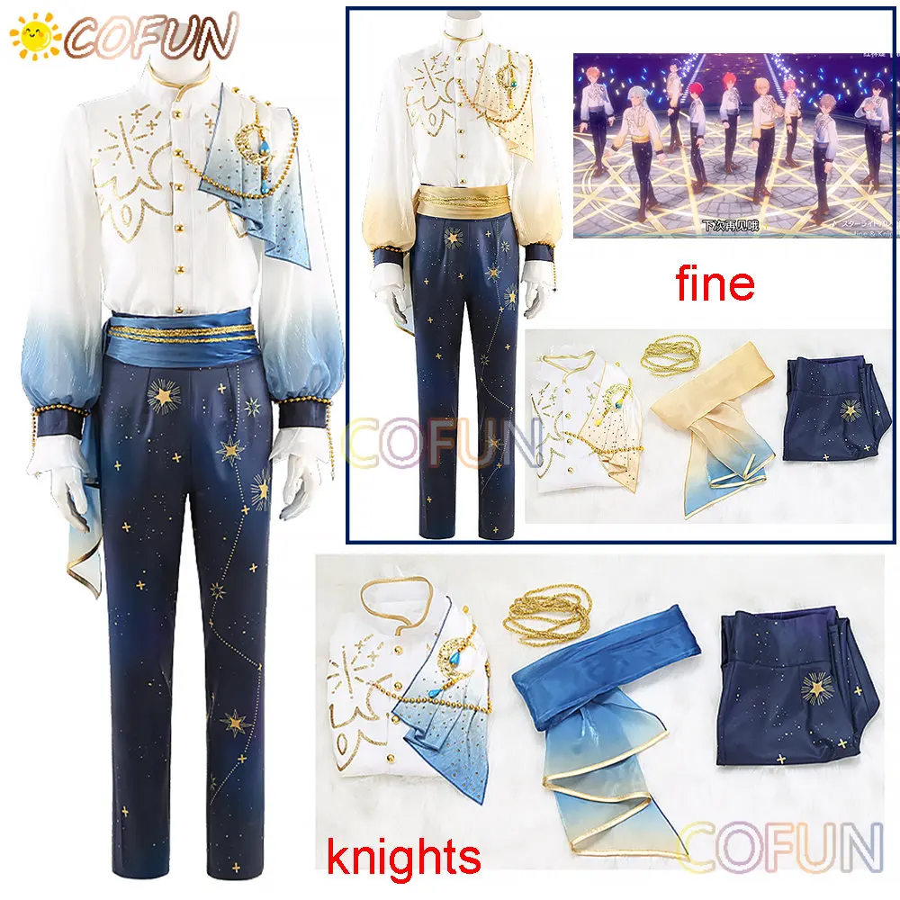 [Customized] Ensemble Stars Starlight Parade Fine/ Knights Cosplay Costume Suits Halloween Uniforms Anime Clothing WOMEN MEN