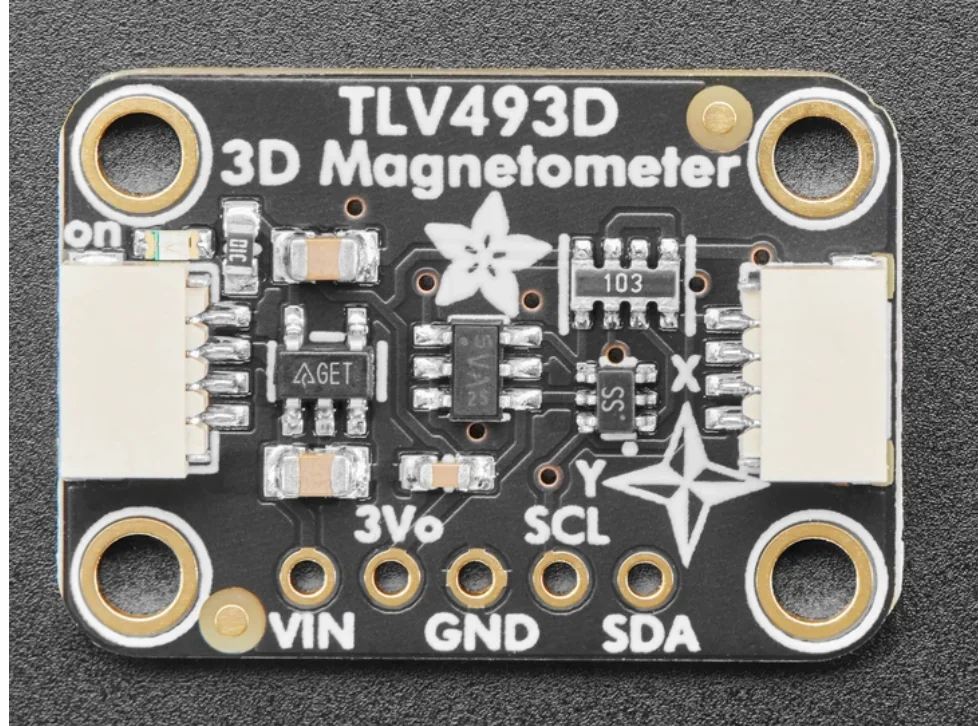 4366 TLV493D 3-Axis Magnetometer STEMMA QT Qwiic Interface for STEM Education And Projects