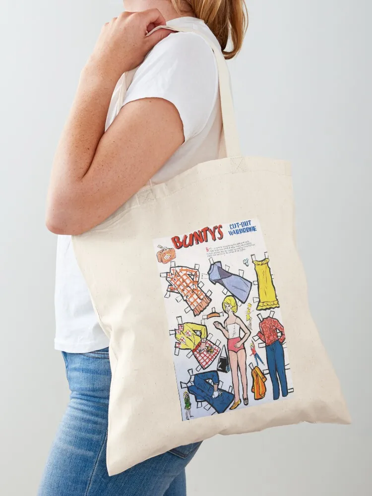 

Bunty's Cut Out Wardrobe (iconic girls comic from 1960s,70s,80s) Tote Bag canvas bags Reusable bags the tote bag