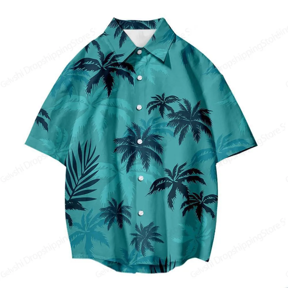 Men's Shirts Plant Flower 3d Print Shirt Men Women Fashion Hawaiian Shirt Beach Short Sleeve Blouse Animal Dog Shirts Vocation