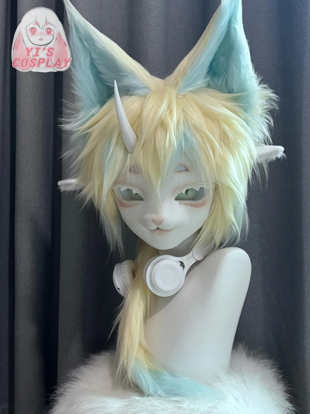 

Handmade Custom Furry head Kigurumi Head Cosplay Kemono Fursuit Headsets Beast Customized Fursuit Kemono Head