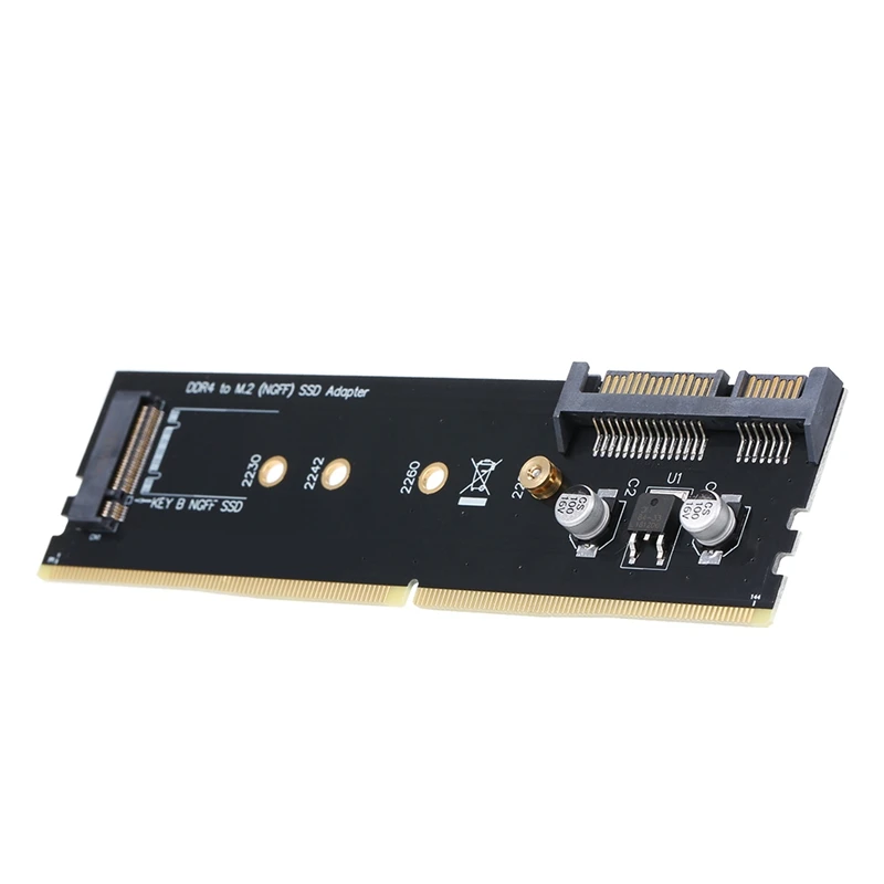 Tarjeta adaptadora de disco duro DDR a M.2, SATA a M.2, ranura de memoria DDR4, tarjeta de expansión SSD
