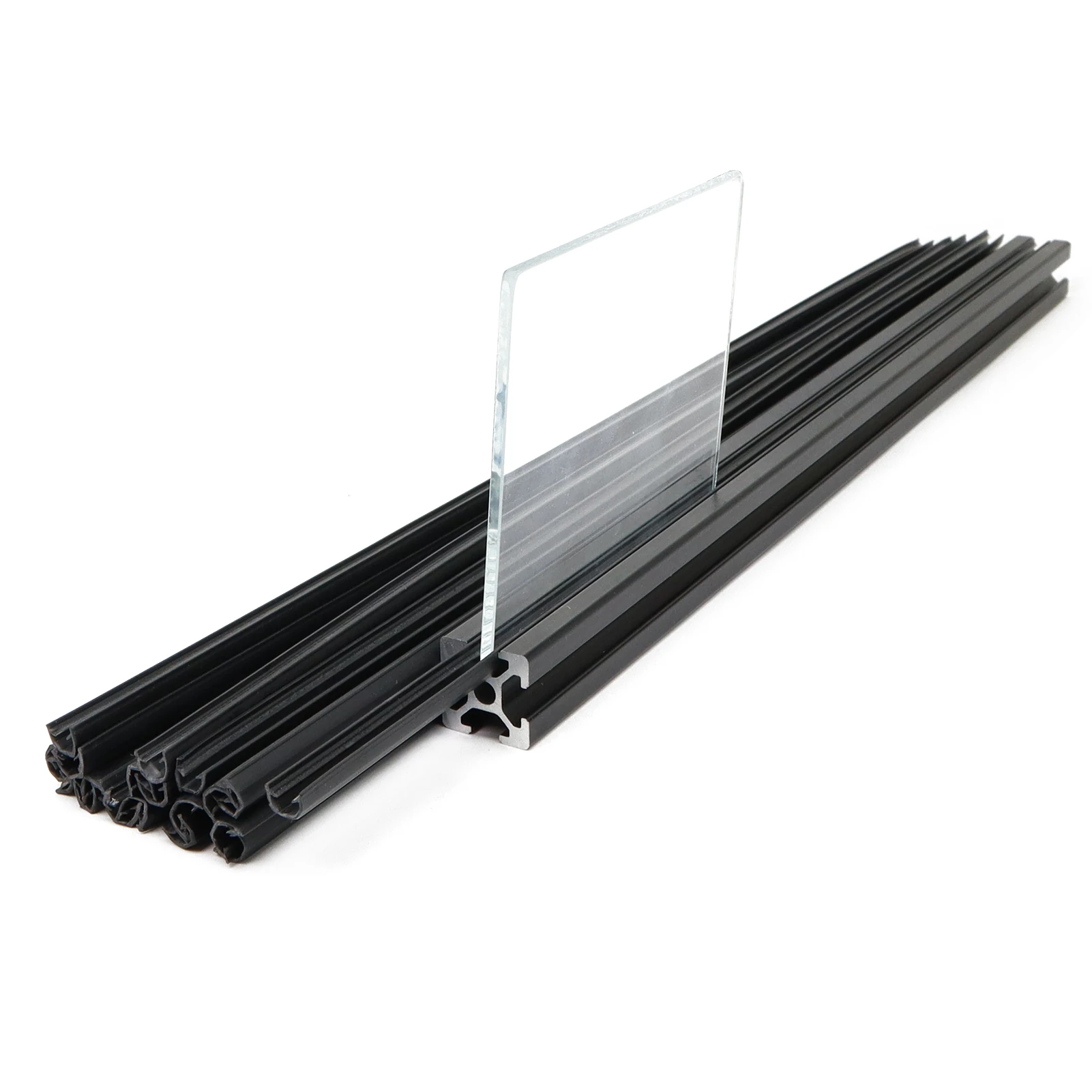 Image of 25 Stück 420 mm 2020 Aluminium-Extrusionsprofil-Halterungen mit T-Nut für 20er-Serie Aluminiumprofil-Trennwände