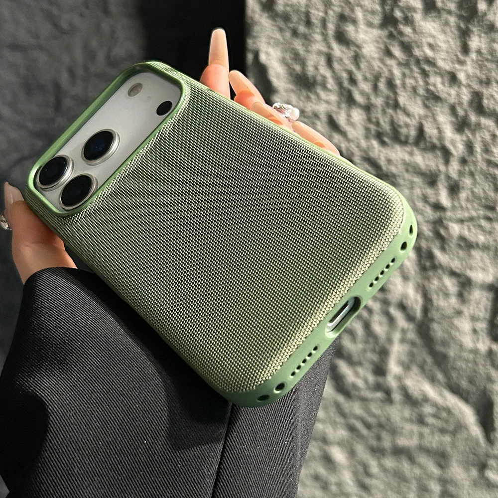 Magnetic TechWoven Case For iPhone 18 17 Pro Max 17 Air 16 15 14 13 12 11 Pro For Magsafe Woven Fabric Protective Cover