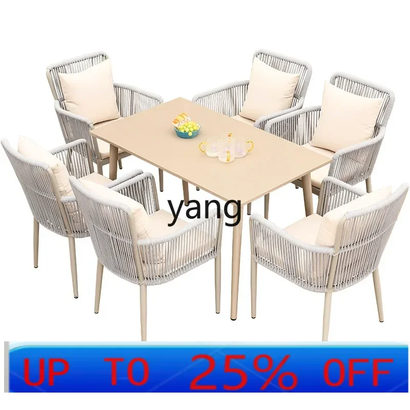 

LTT outdoor table and chair combination simple outdoor courtyard garden open-air balcony leisure table and chair