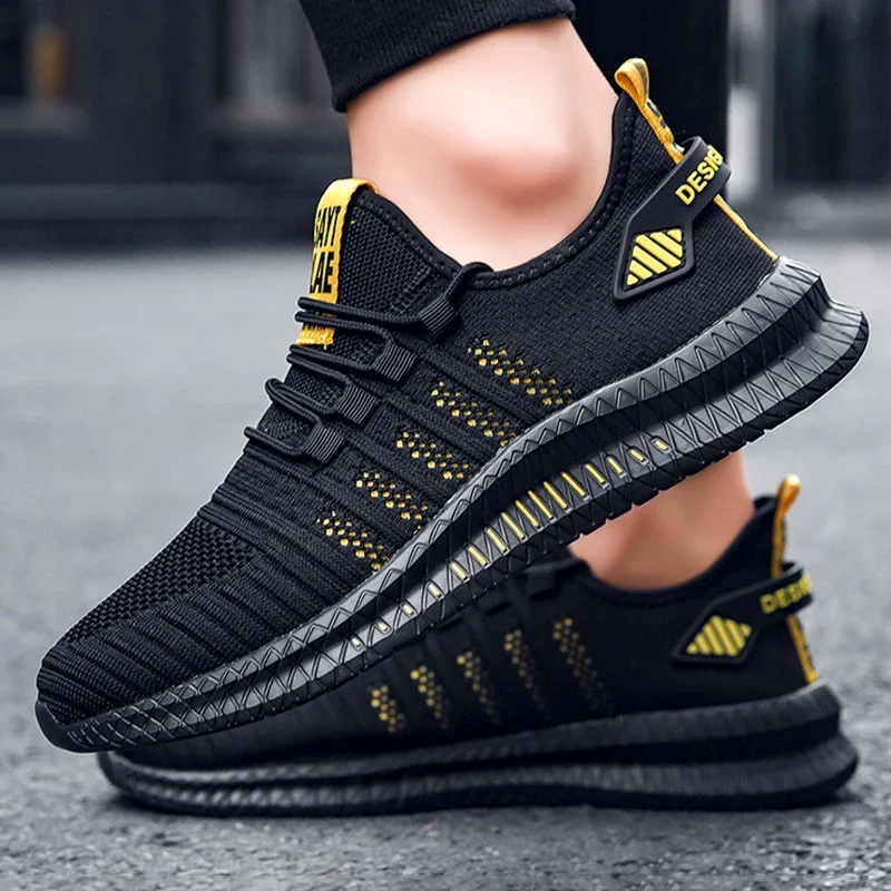 2022 Spring Summer Men Shoes Casual Lightweight Comfortable Walking Sneakers Breathable Sports Running Shoes Plus Size Flat Shoe