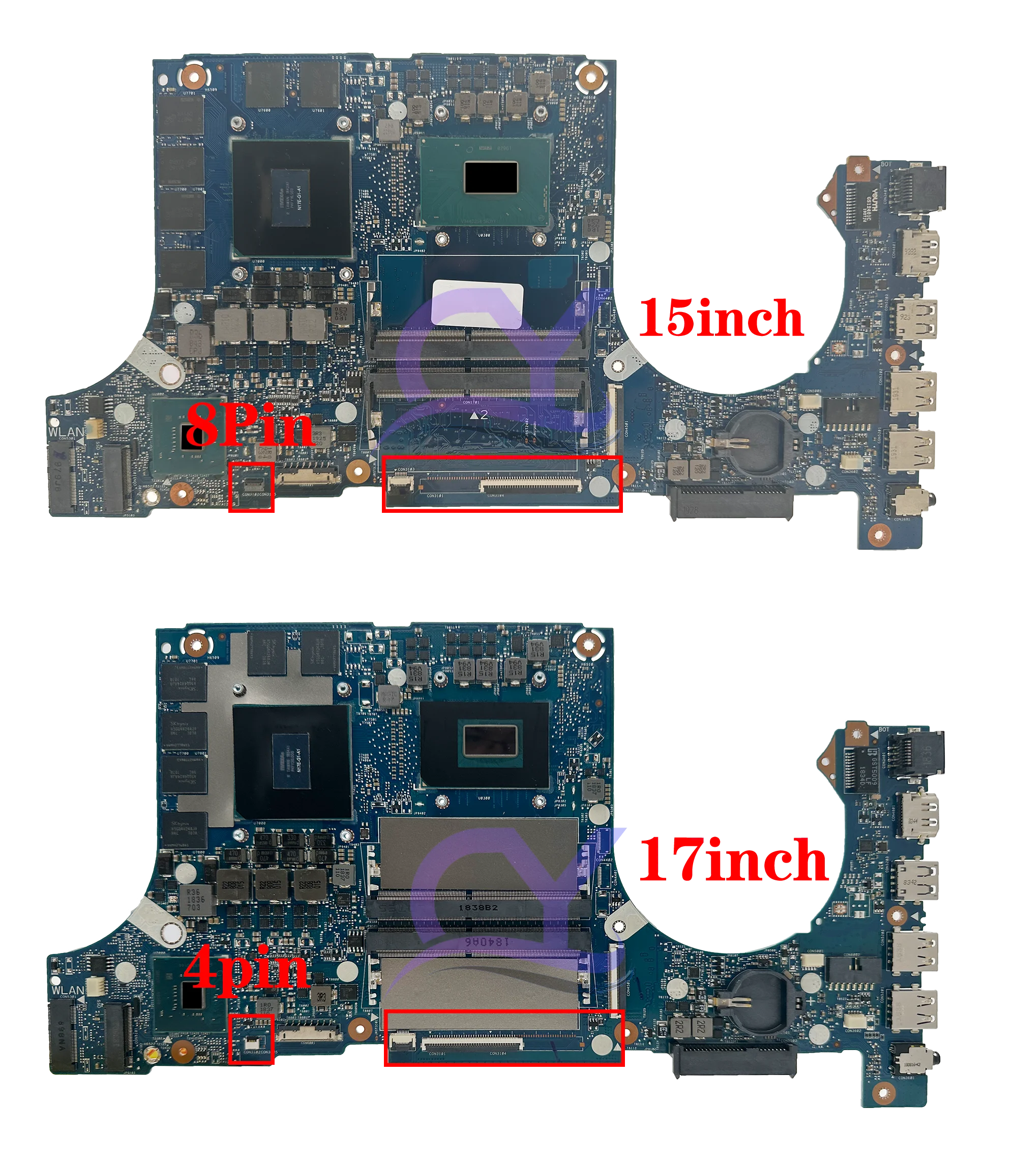 FX505GM Laptop Mainboard For ASUS TUF FX505G FX705GM FX705GM Motherboard With i5-8300H i7-8750H GTX1060-V3G/V6G 100% Test OK