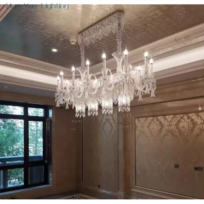 

Современная хрустальная люстра L110cm W60cm Свеча Хрустальные светильники для гостиной Фойе Спальня Декоративный подвесной светильник Потолочная люстра