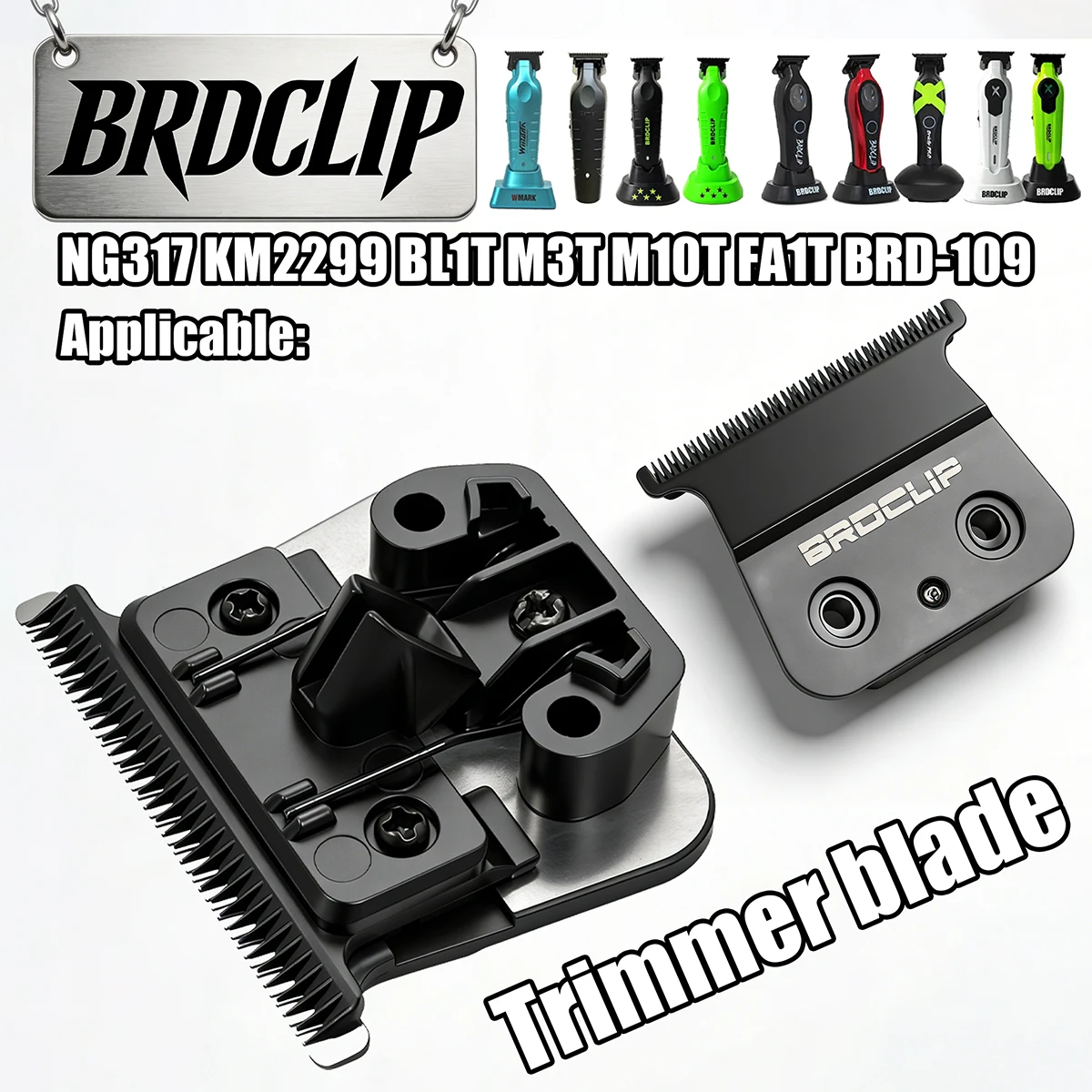 

Оригинальное сменное профессиональное лезвие BRDCLIP для электрических триммеров KM2299, NG317, BRD109, FA1T, M3T, M0T для парикмахерских машинок