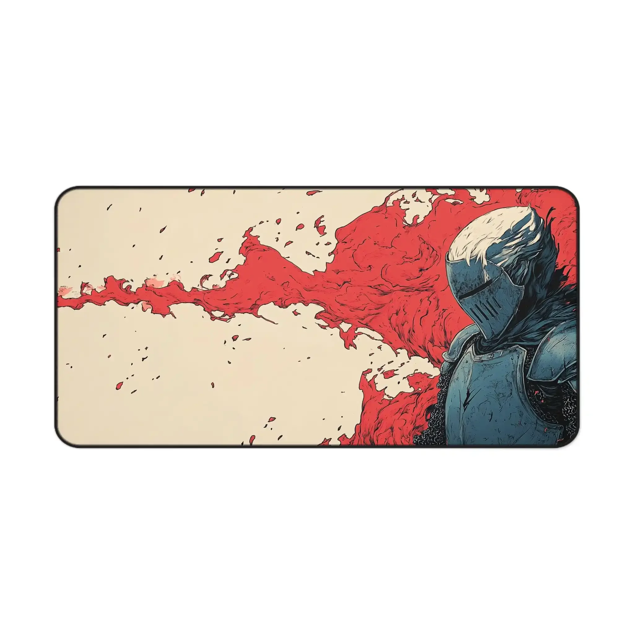 XXL Rote Gamer-Schreibtischunterlage, Bürodekoration, Alien-Liebhaber-Geschenk, XL Stilvolle Arbeitsplatz, rutschfestes wasserdichtes Gaming-Mauspad