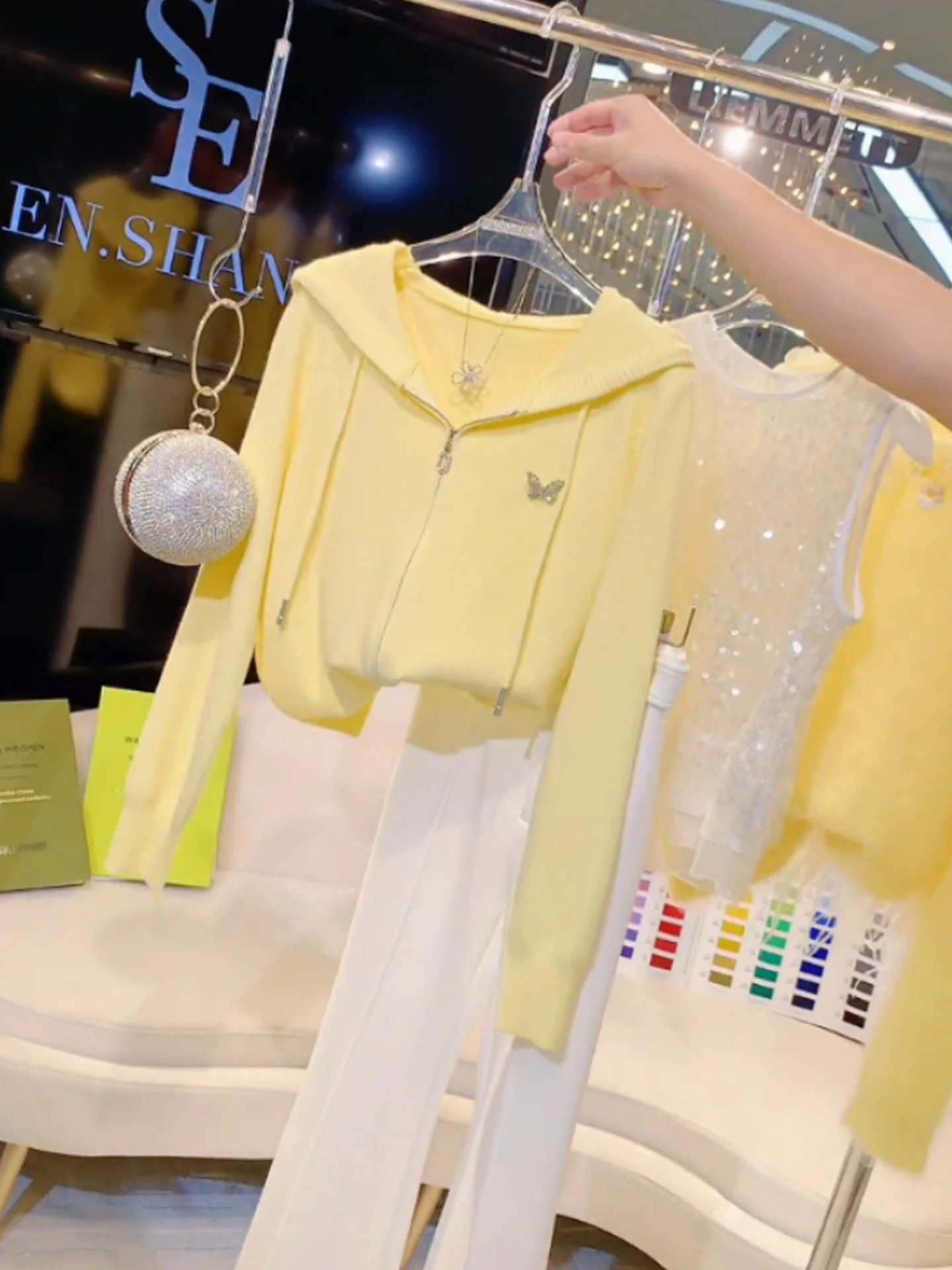 المرأة سستة محبوك طويل Sve لون نقي هوديي ملابس خارجية التخسيس الأعلى الكورية Sle ملابس الخريف مريحة غير رسمية