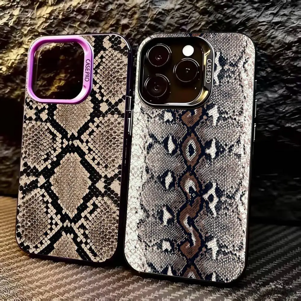 

S-Snake S-Skin Phone Case For iPhone 17,16,15,14,13,12,11 Plus,Pro Max,XS,Colorful Silver Phone case Funda Cover