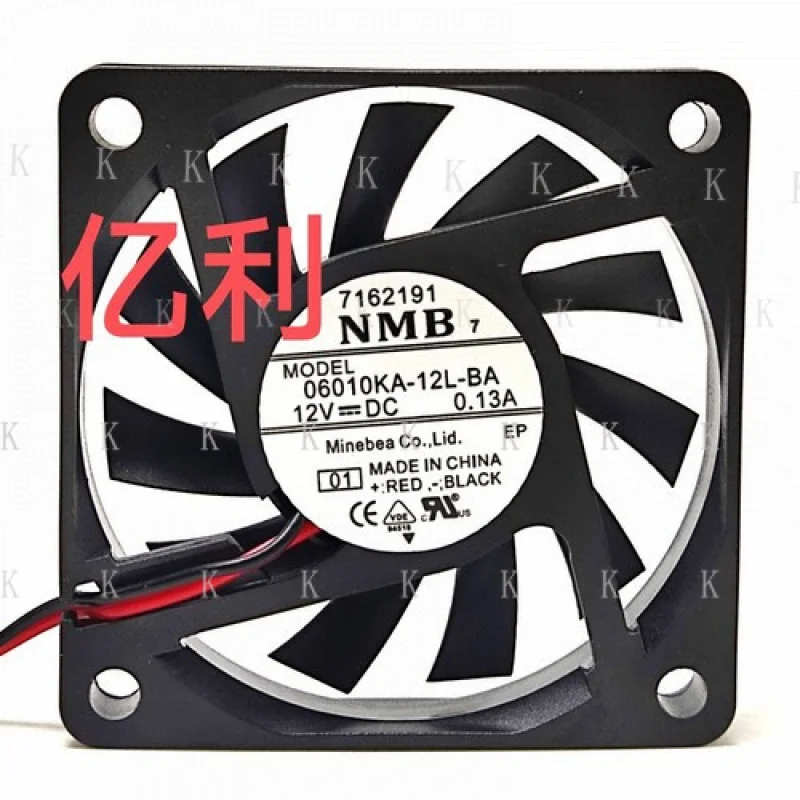 

C FOR NMB 06010KA-12L-BA 12V 0.13A 6CM 6010 silent chassis cooling fan