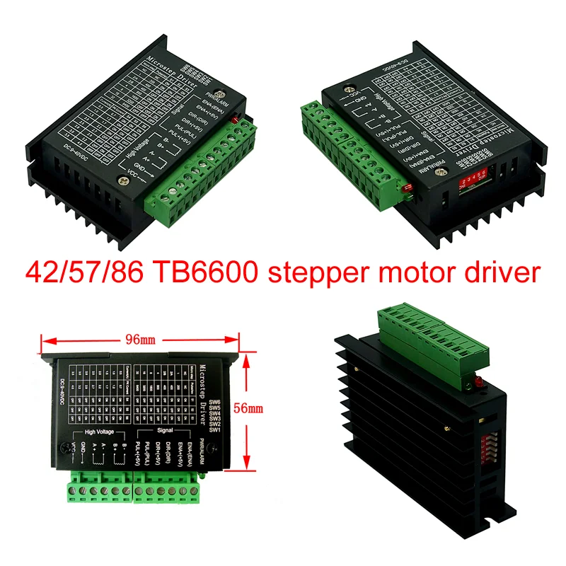 Stepper Motor Driver TB6600 Pro 42/57/86 Type 4.0A 3D Printer Wood CNC Router Engraving Machine NEMA 17/23/34