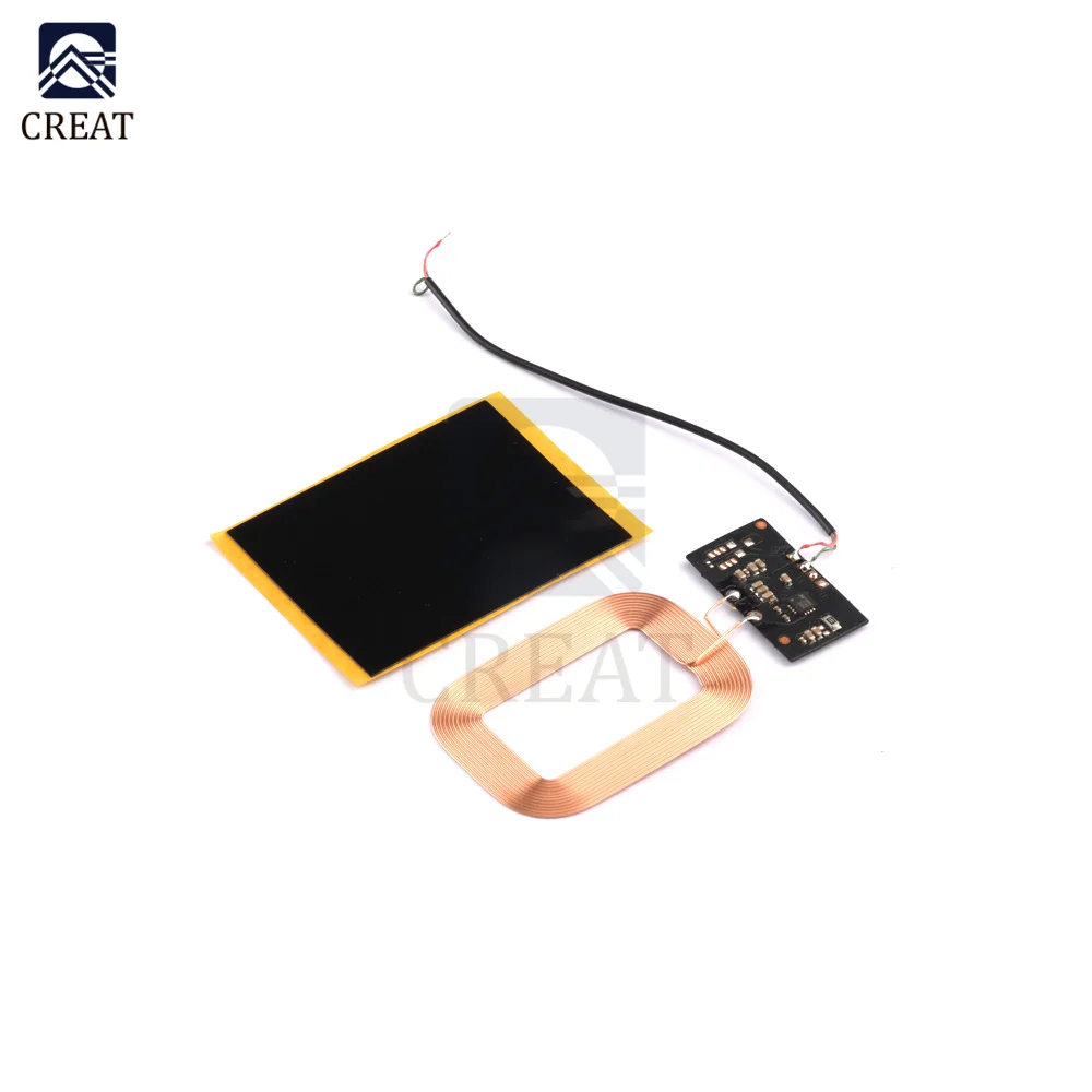 Upgraded mini Standard wireless charger receiver module small PCBA coil board universal wireless charging module