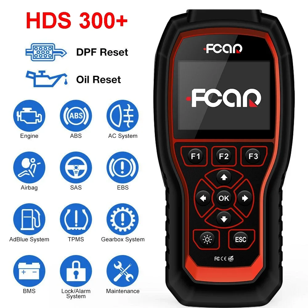 yyhc Truck DPF tools FCAR HDS 300+ OBD scanner for cars and trucks diagnostic scan   regeneration