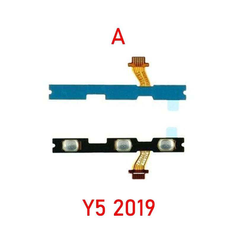 1szt Przełącznik zasilania On Off Dla Huawei Y5 Y6 Y7 Y9 2019 Play 8A/Enjoy 9E 9Plus Przycisk głośności Przycisk boczny Elastyczny kabel Części zamienne — zdjęcie 3