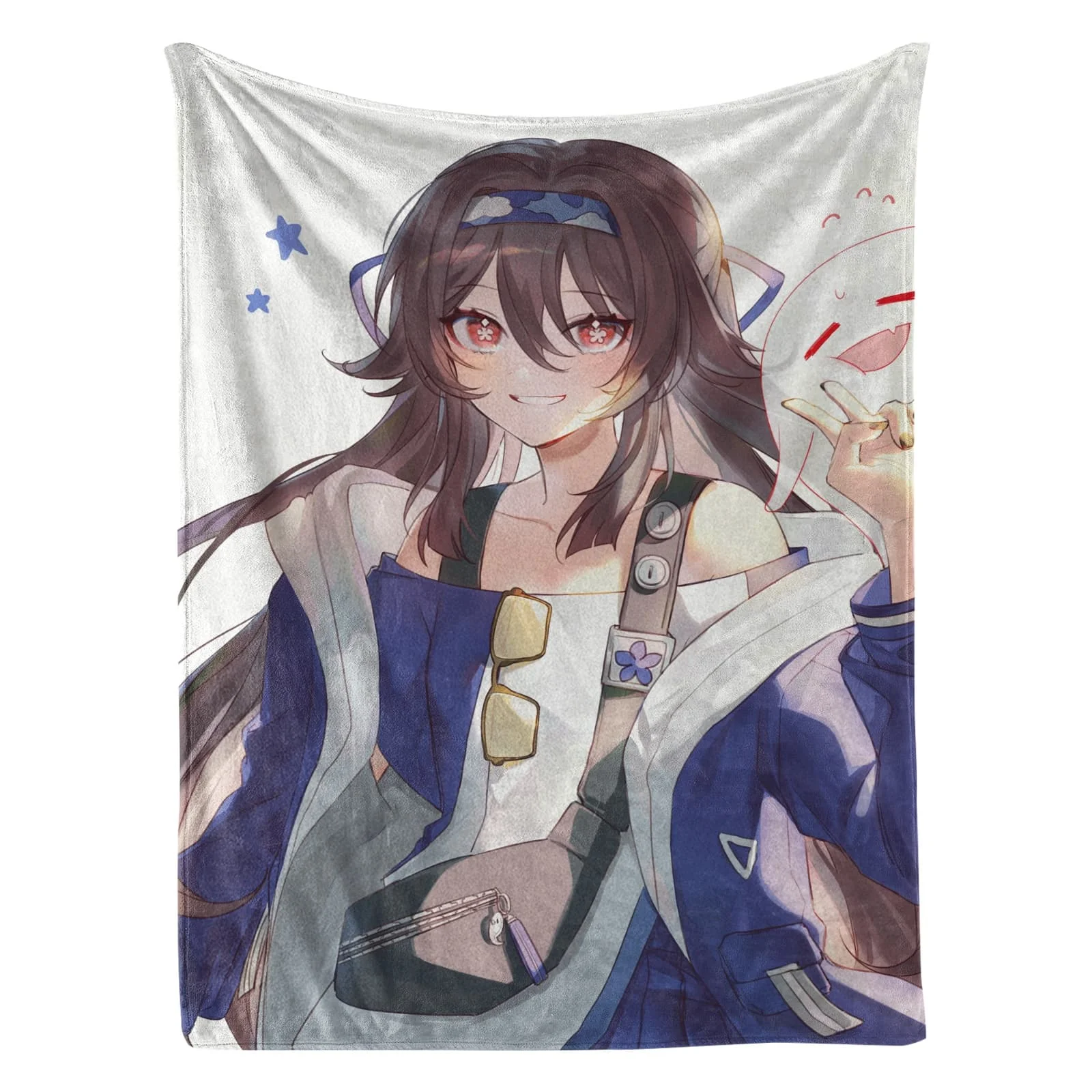 

Genshin Impact Plush Flannel Blanket - Cute Japanese Bedspread Sofa Carpet Anime Lover Gift Idea