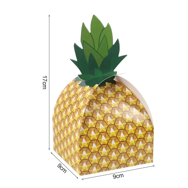 Creative simulation pineapple candy cookie box Personality party DIY food pineapple carton Collapsible food pineapple gift box