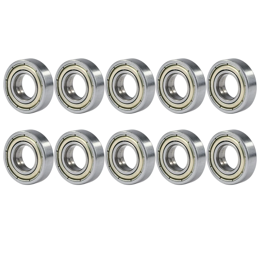 10pcs 10x22x6mm Ball Bearings Strong Load Capacity Deep Groove Pulley Wheel Hardware for Fishing Gear Skating Shoes