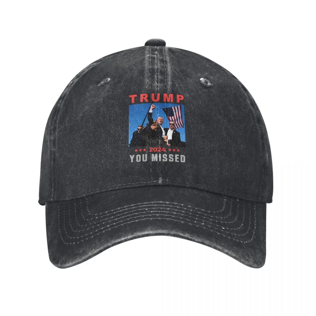 Summer Cap Sun Visor Donald Trump 2024 You Missed Sticker Hip Hop Caps Donald Trump Cowboy Hat Peaked Hats