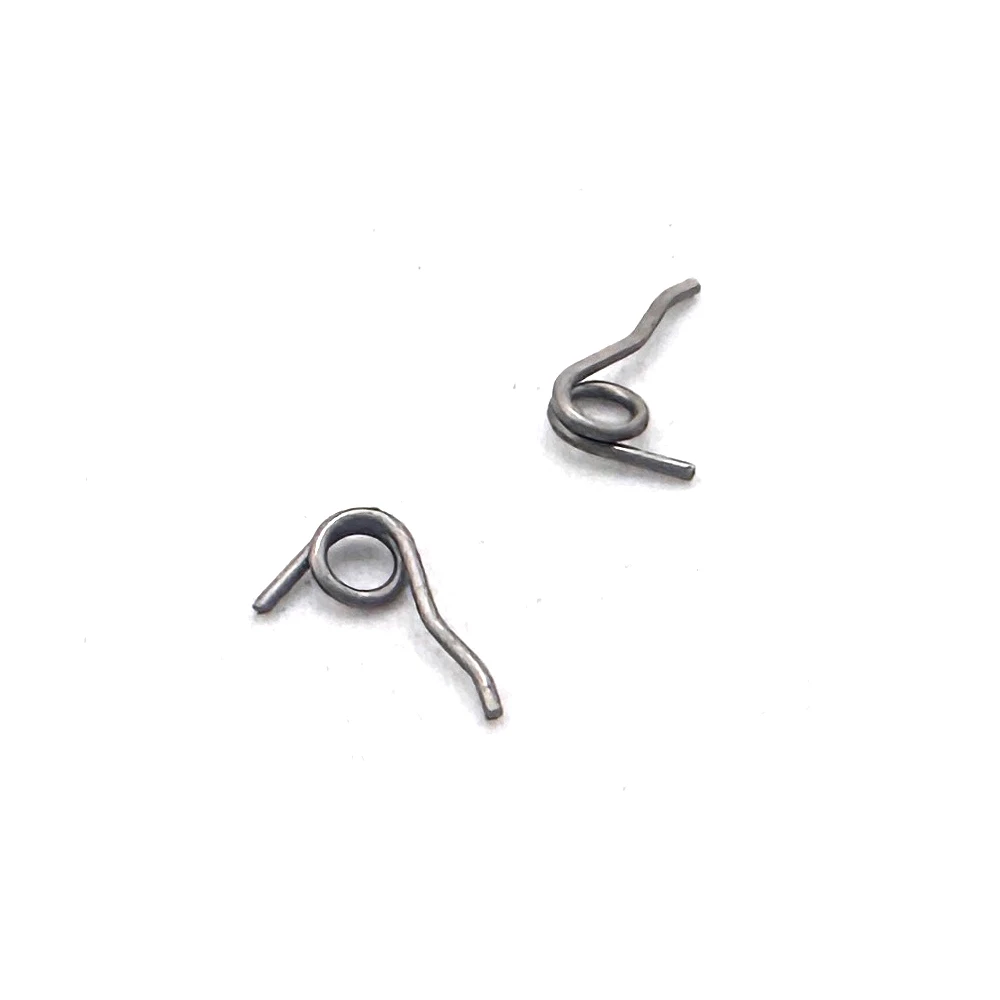 20pcs Stainless Steel Lobster Clasps Torsion Spring Wire Diameter 0.3mm Jewelry Mini Lobster Clasps Spring