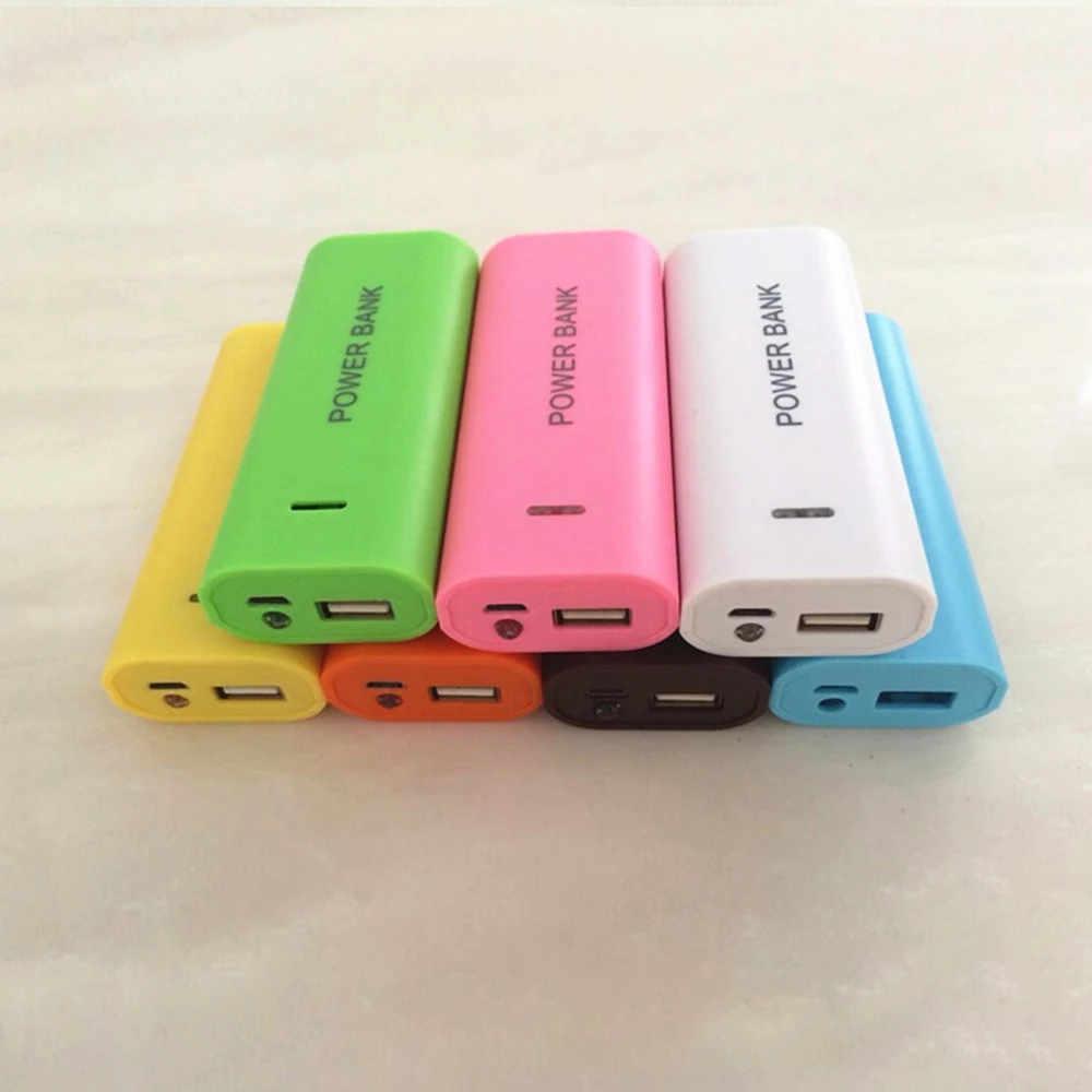 Power Bank Case 2-cell 18650 Battery Box for Smart Phone Charge 5V 1A For 18650 Battery With Indicator Light