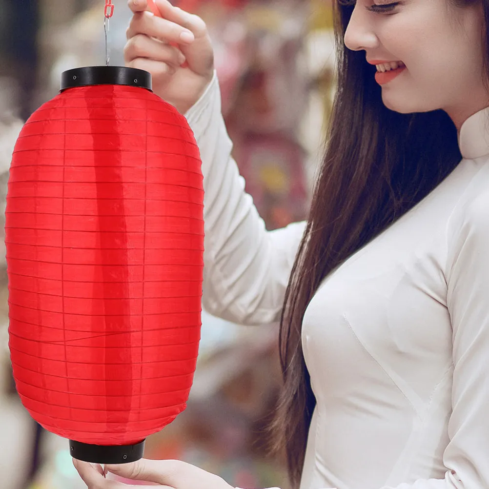 

4Pcs Waterproof Silk Japanese Lantern Decoration Foldable Hanging Lamps for Wedding Party Outdoor Festival Sushi Bar Ramen
