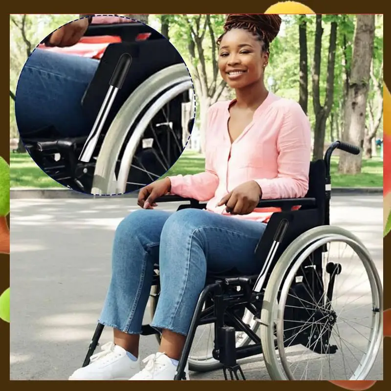 

2Pcs Wheelchair Brake Handle Extensions, Wheelchair Brake Extenders Power Chair For Heavy Reclining Wheelchairs-Retail