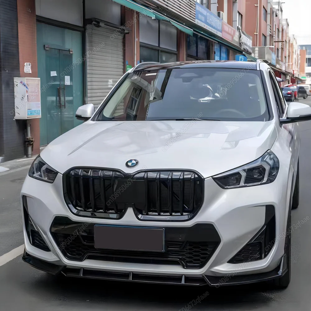 

For BMW X1 U11 iX1 M-Sport 2022-2024 ABS Car Front Bumper Lip Spoiler Diffuser Splitters Aprons Cover Guard Trim Body Kit Tuning