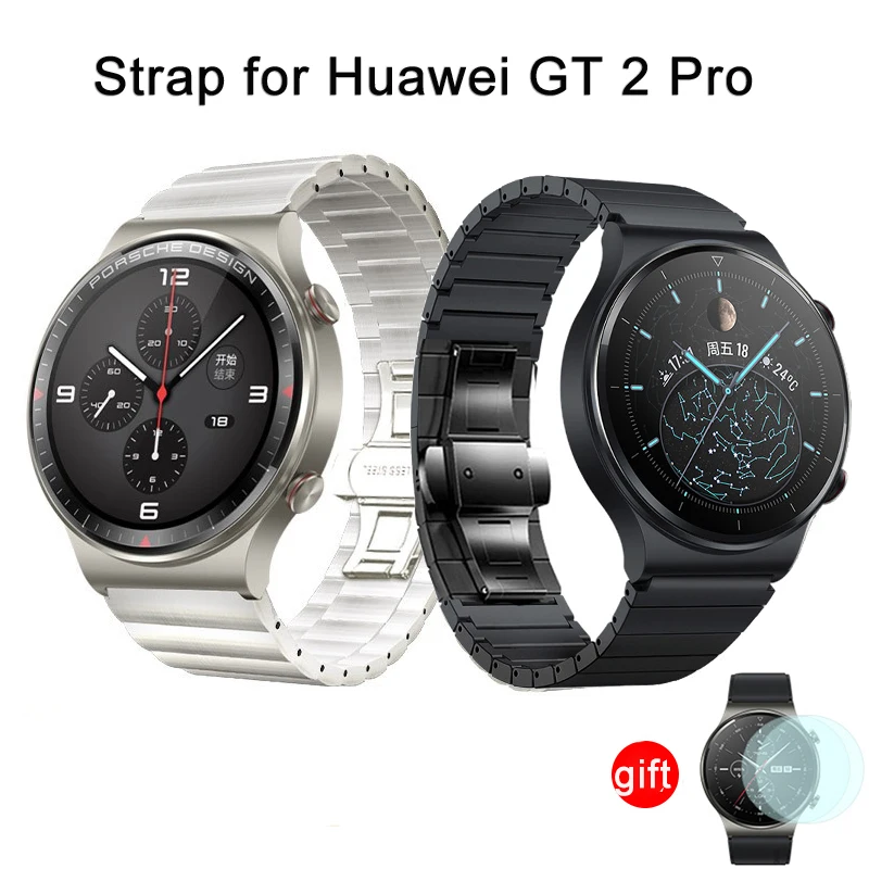Stainless Steel GT Watchband For Huawei Watch GT 3 46mm/ GT2 Pro/GT 2e/Watch 3/3 pro Strap Business 22mm Universal Man Watchband