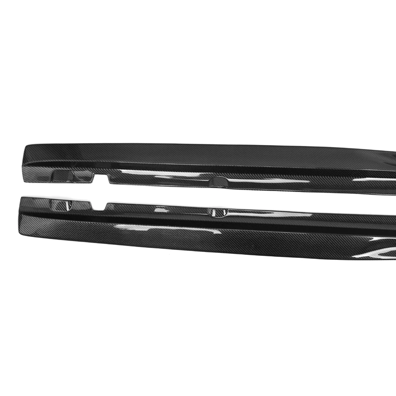 PSM Side Skirt Carbon Fiber Side Extension for Mercedes-Benz C Class W205 C205 C200 AMG Package Sedan 2015 - 2018