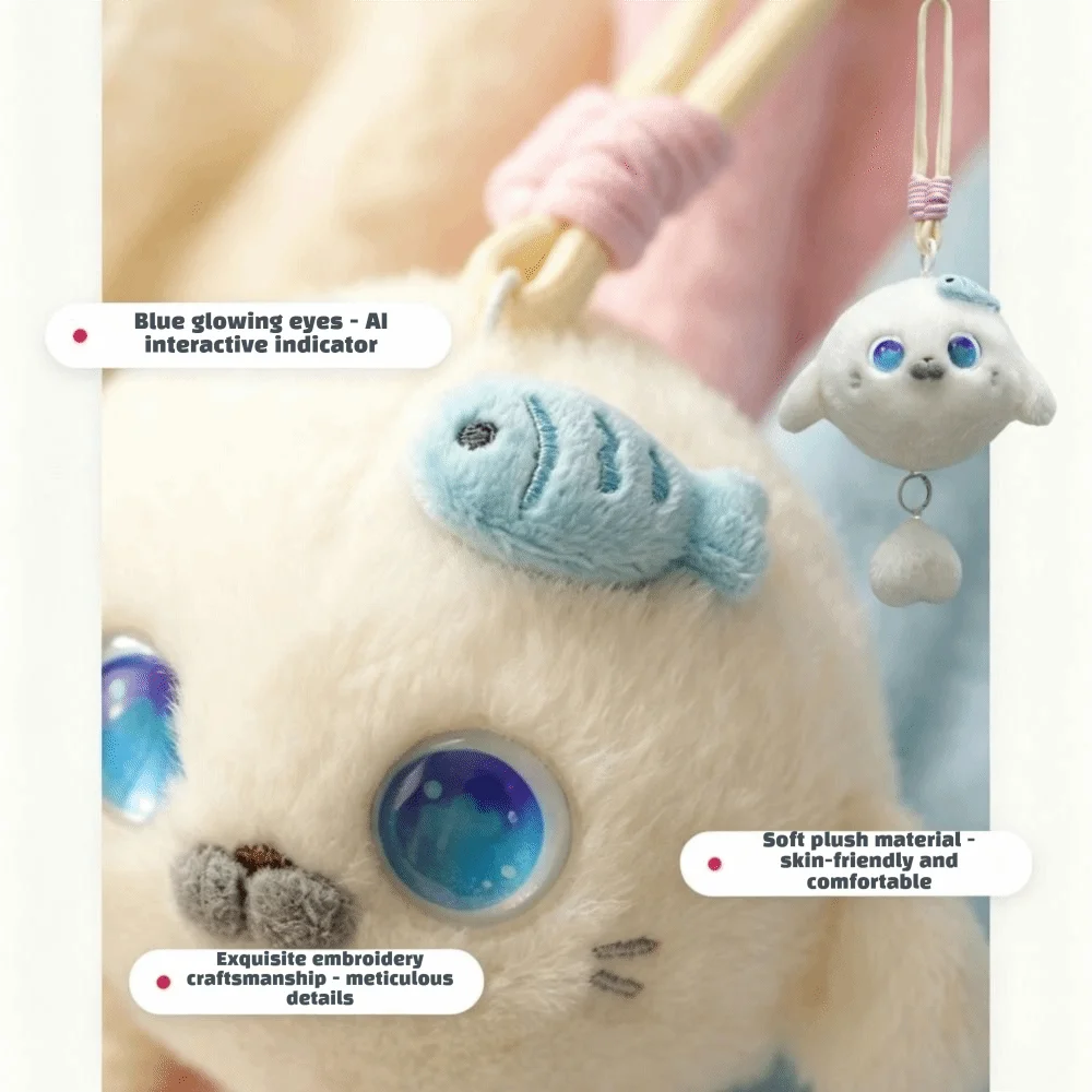 AI Continuous Dialogue AI Cat Intelligent Voice Communication Winking Interaction AI Companion KeyChain Personal Companion