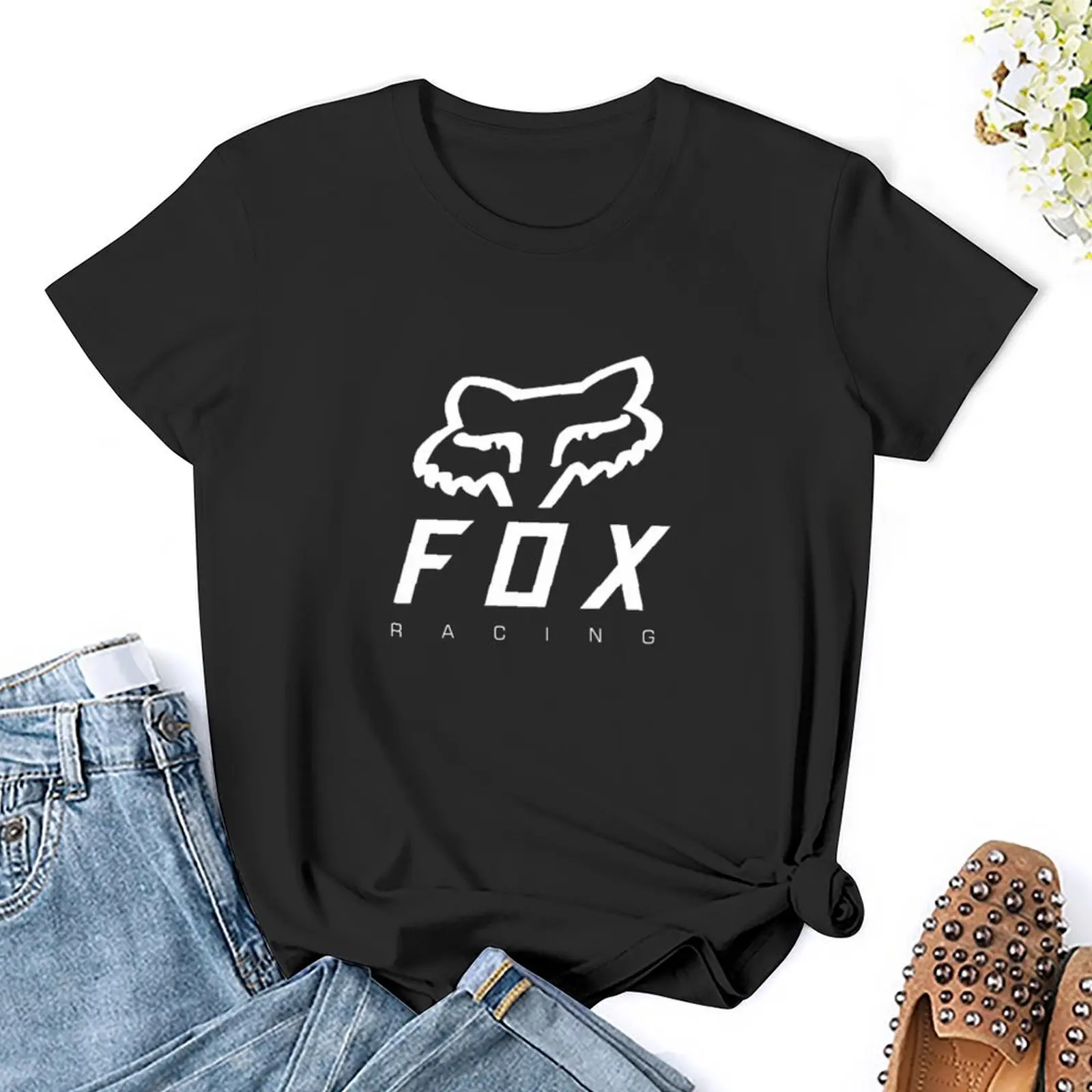 Best Selling Fox Mens T-Shirt funny customizeds animal print Female clothing graphic t-shirts for Women