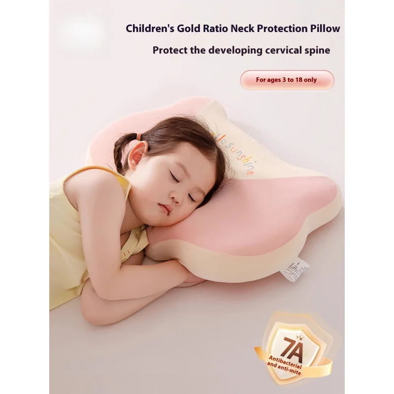 

Memory Foam Kids Pillow for 3 6 12 Years Old Orthopedic Cervical Support Pillow Improve Sleep Quality All Seasons Use Hypoallerg