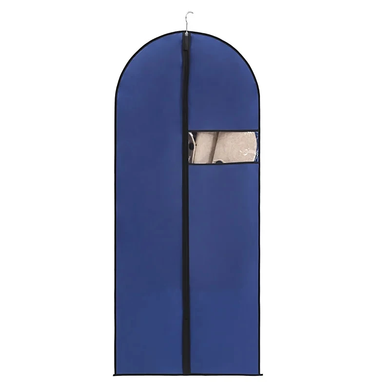 1 pc Hanging Clothes Dust Cover Colorful Coat Garment Bags Household Storage Hanging Clothing Bag dust-proof Organizer Bag