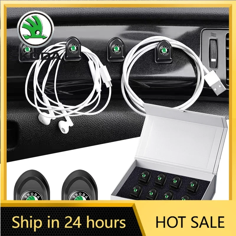 

2026 Hot For SKODA 4pcs Car Hook Organizer Storage For Skoda Octavia A5 Superb Old Febia Roomster 2013 2005-2008 Rapid Roomster