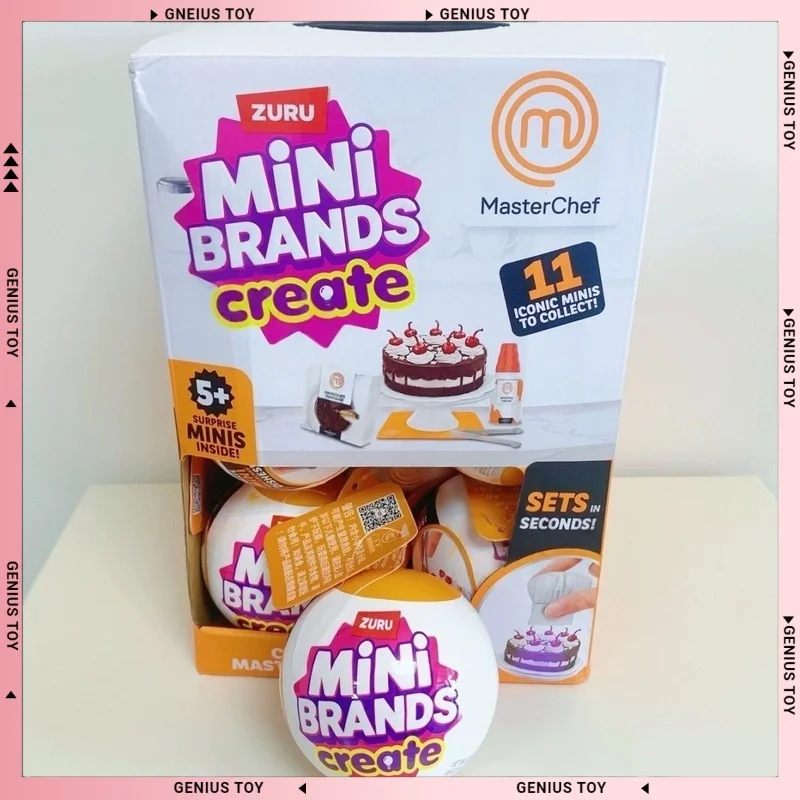 

Zuru 5 Surprise Mini Brands Create Master Chef 2nd Series Blind Box Mini Delicious Food Set Surprise Box Collectible Kids Toys